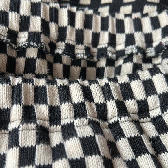 Vintage 80s-90s Houndstooth Sweater Skirt S/M - Picture 6 of 9